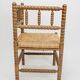 Classic vintage bobbin corner armchair