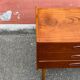 Commode en teck vintage danoise / table de nuit, moderne du milieu du siècle, 1960