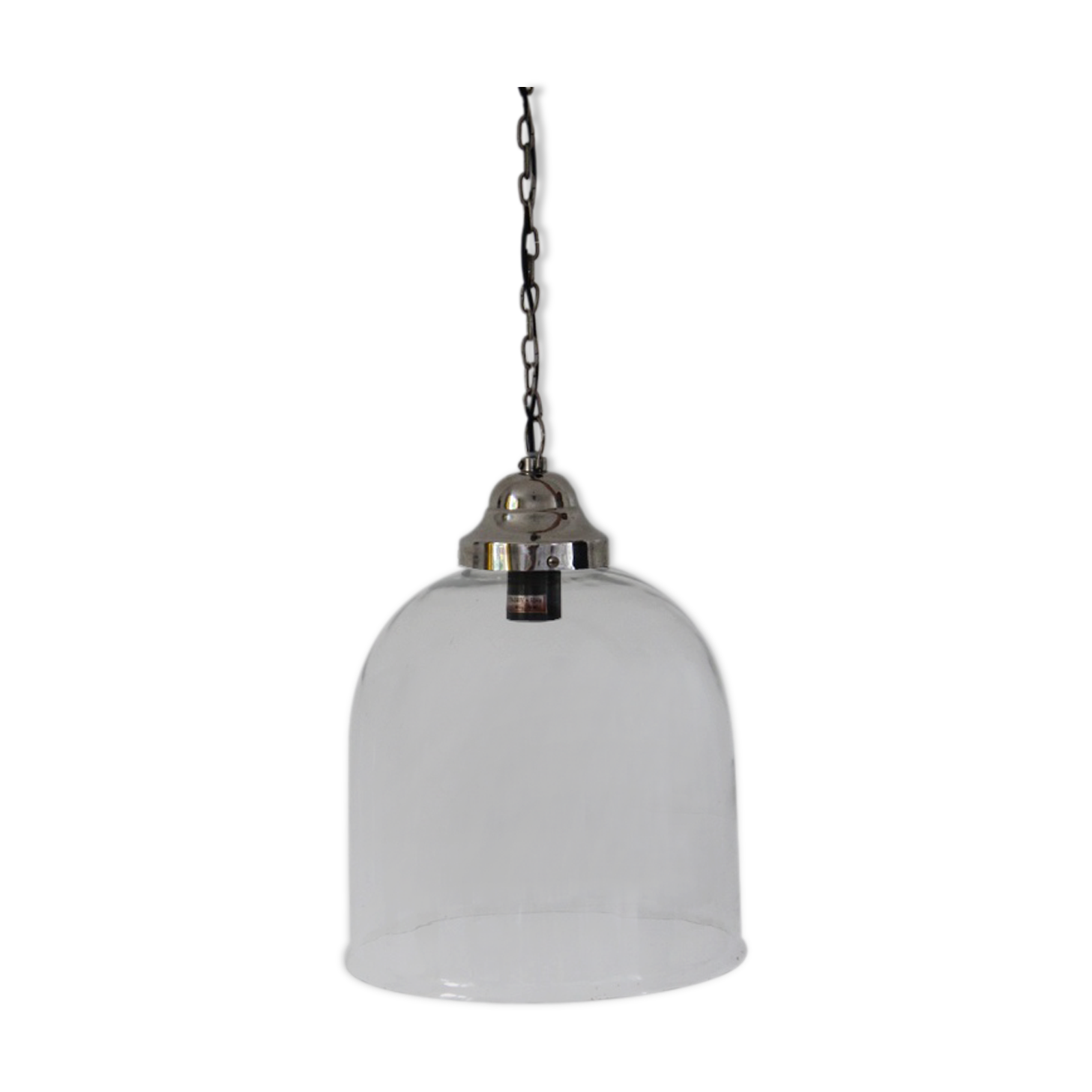 Glass bell hanging lamp