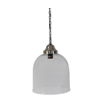 Glass bell hanging lamp