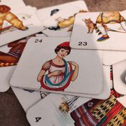 Vintage card game Tops and Tails around the World