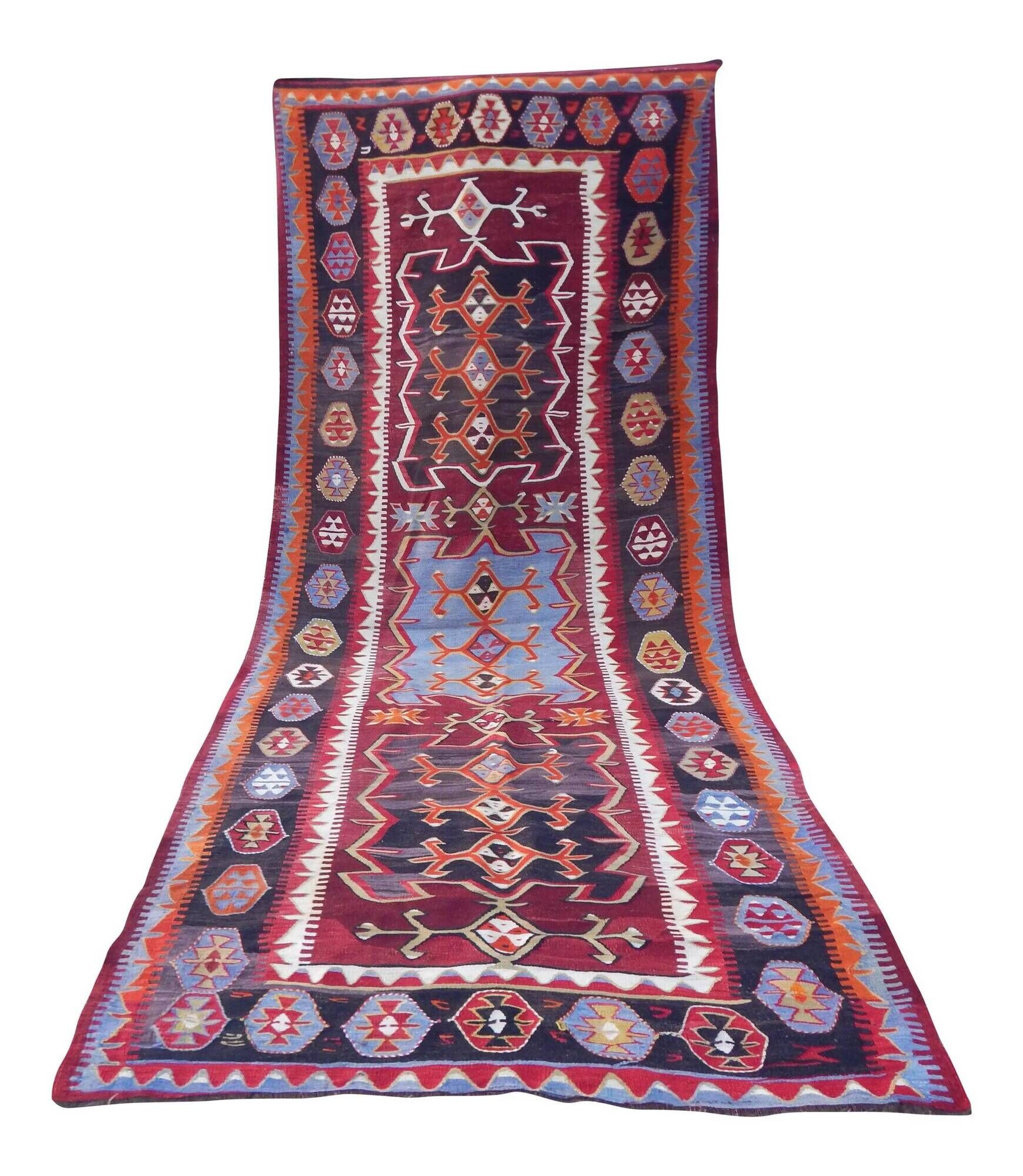 Tapis Kilim turc vintage tissé main