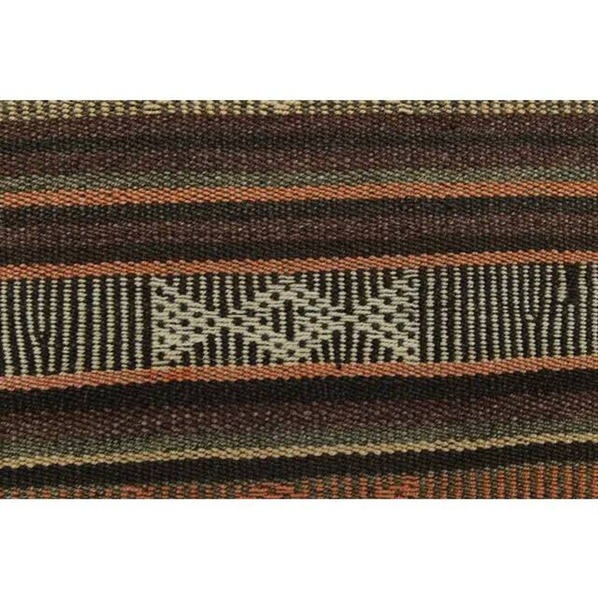 1970s Vintage Turkish Oushak Handmade Wool Cotton Orange Runner Rug 73x267