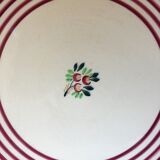 Hollow dish Gien floral decoration