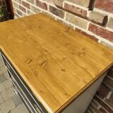 Commode vintage relookée – Style malle de marine