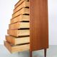 Mid-Century Modern Danish Chest of Eight Drawers, Tallboy in Teak, Denmark, 1960