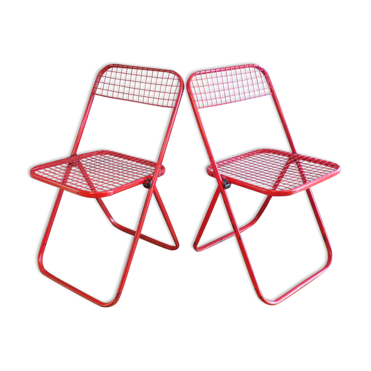 2 folding Talin mesh chairs