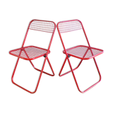 2 folding Talin mesh chairs