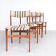 Set of 4 Vintage Erik Buch Teak Chairs for OD Møbler Denmark