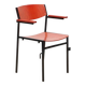 Gijs van der Sluis red and black chairs with armrests