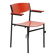 Gijs van der Sluis red and black chairs with armrests