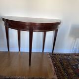 Table directoire demi lune acajou