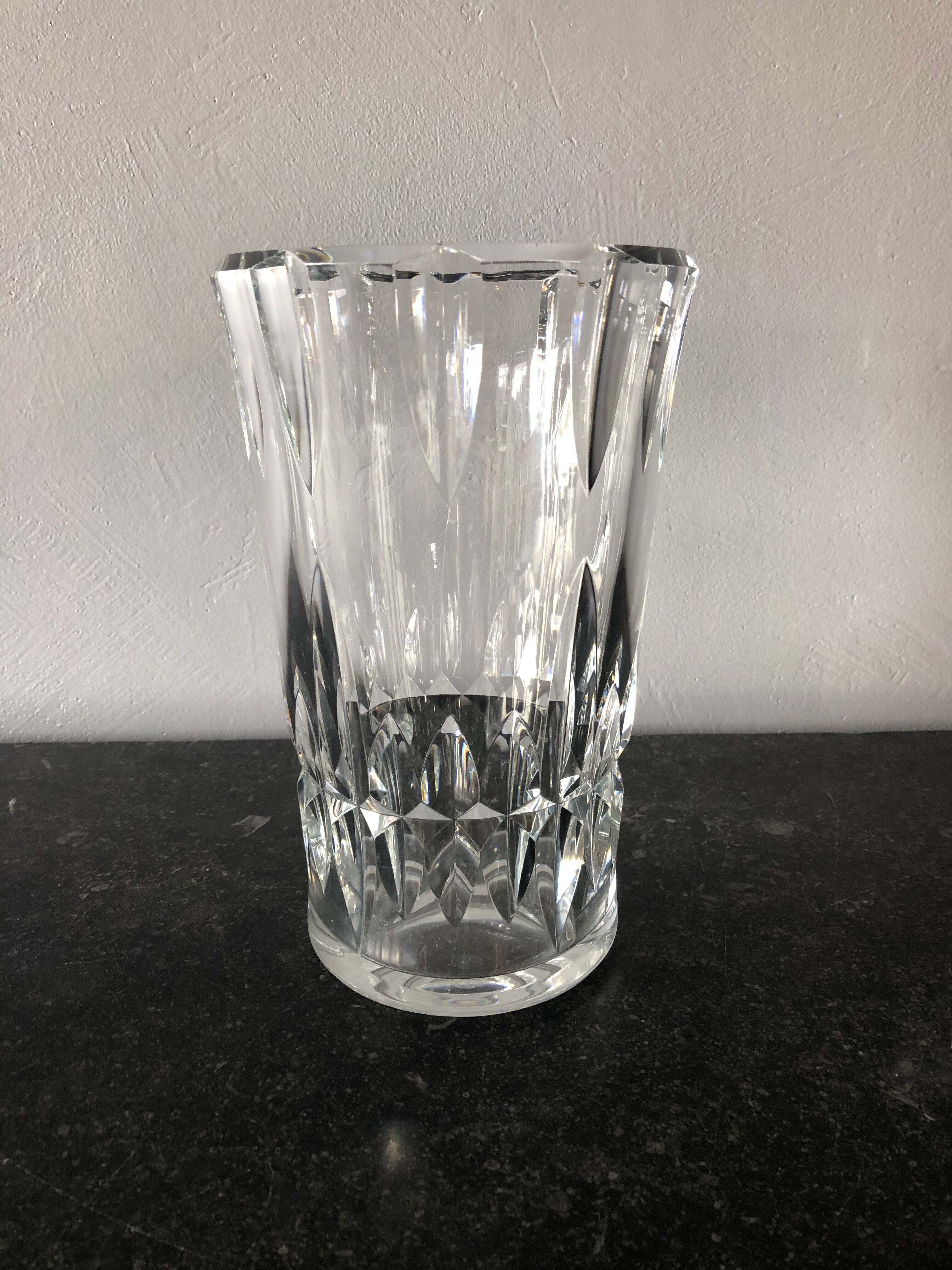 Baccarat crystal vase