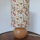 table lamp wood lampshade printed with Liberty flowers