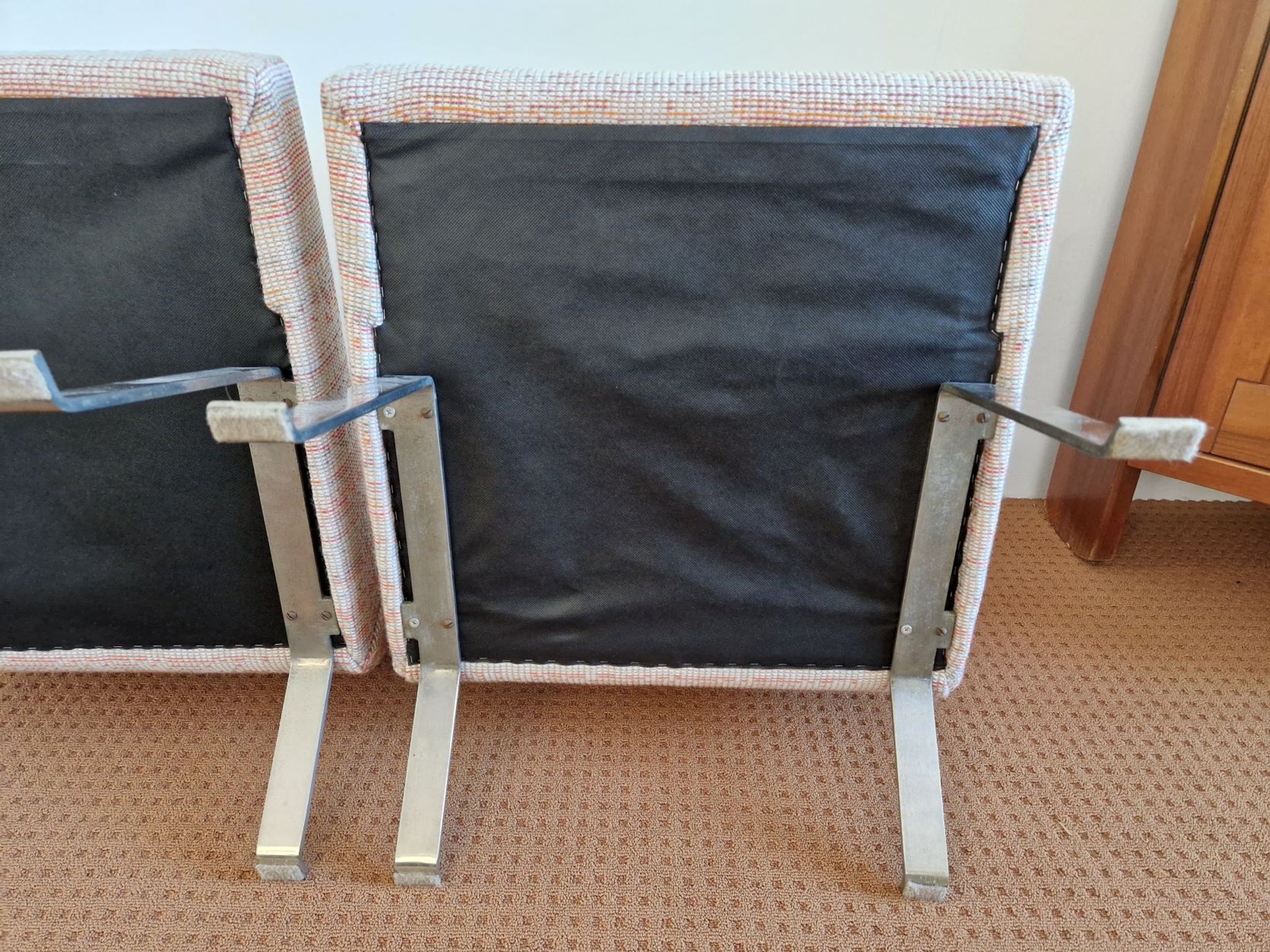 Set of 2 model 141 lounge chairs by Joseph Andre Motte by Artifort, The Netherlands 1955