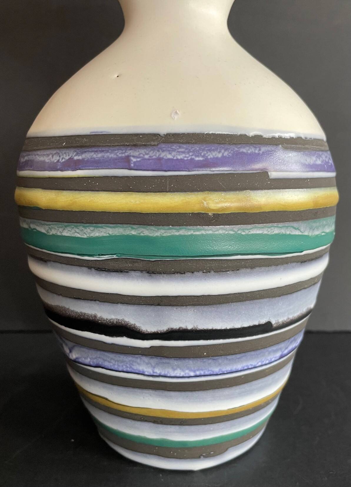 Large earthenware “Scotch” bottle by Roger Capron in Vallauris