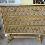 Rattan chest of drawers