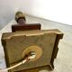 Lampe vintage bois et laiton
