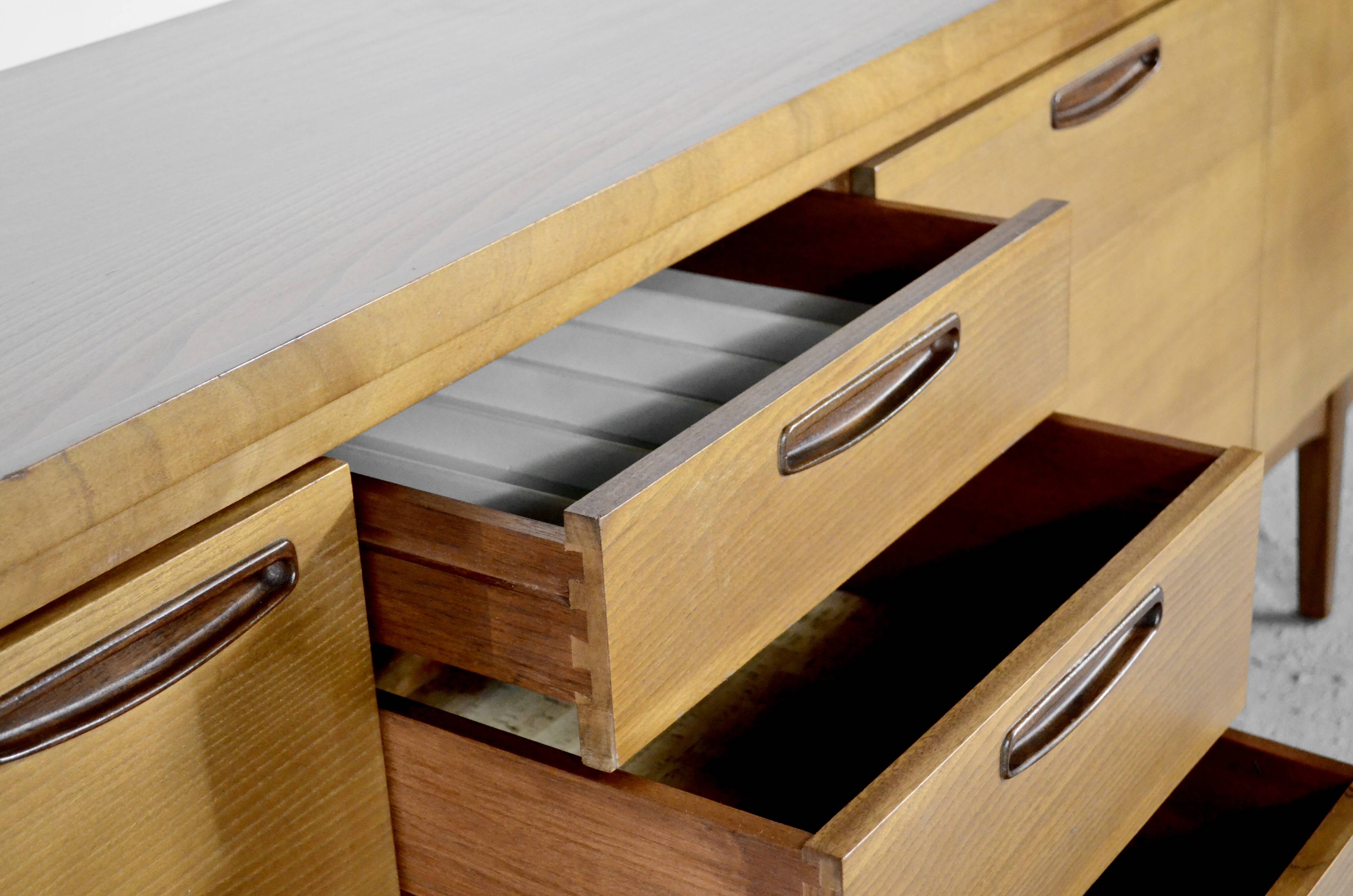 Vintage Midcentury Greaves & Thomas teak sideboard