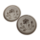 Set of 2 ceramic plates from Sarregueminesine