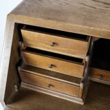 Bureau of dark oak, 1940s