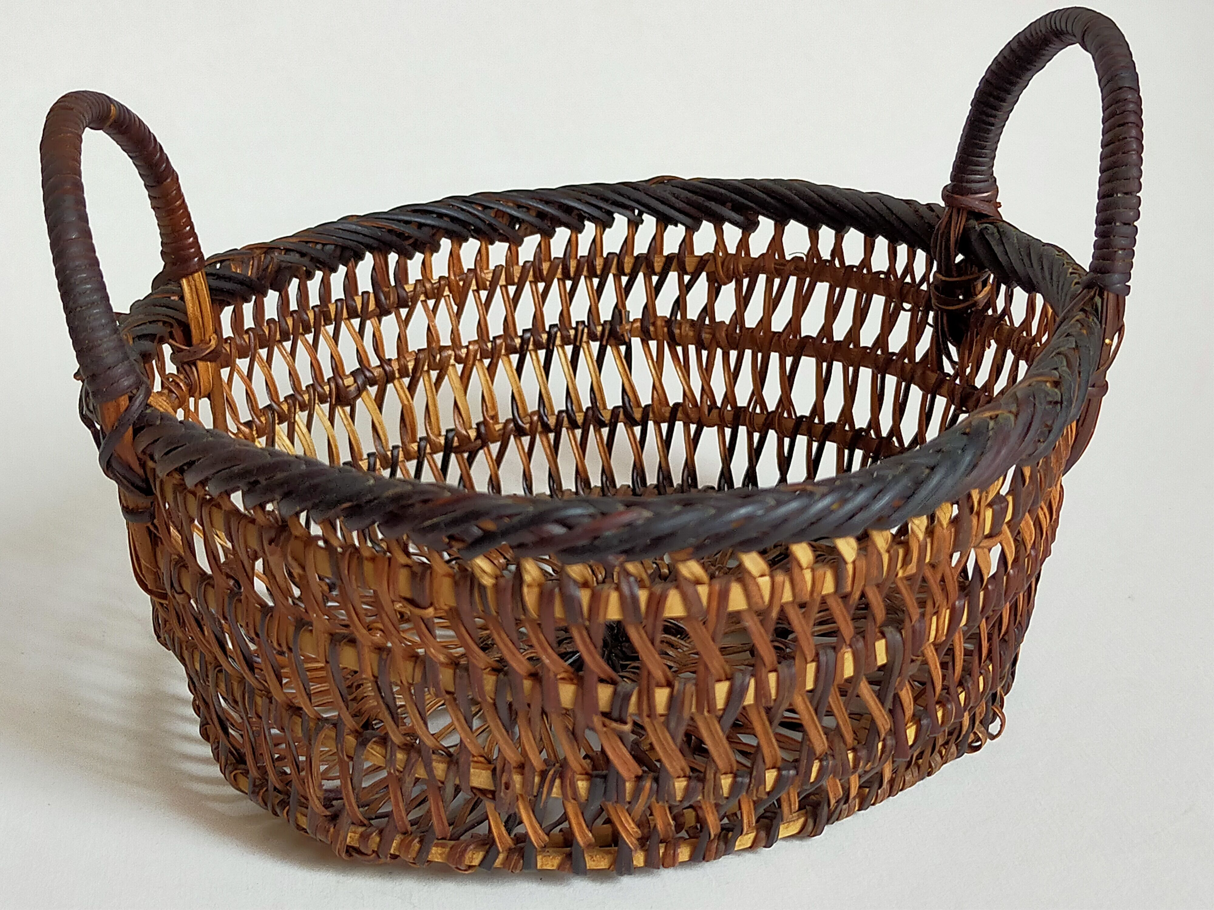 Set of three old thumbnail bins