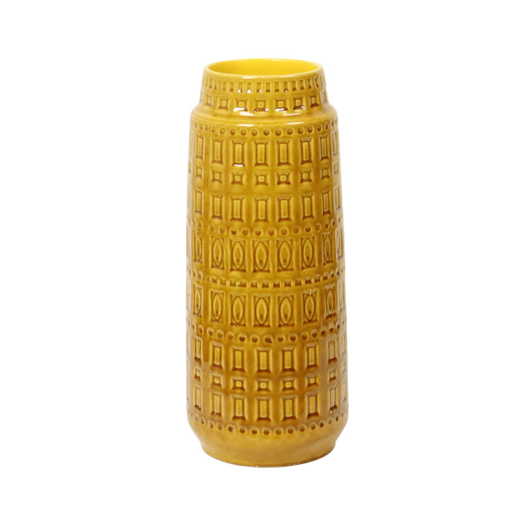 Vintage Scheurich Inka Vase West Germany Ceramics 260-40