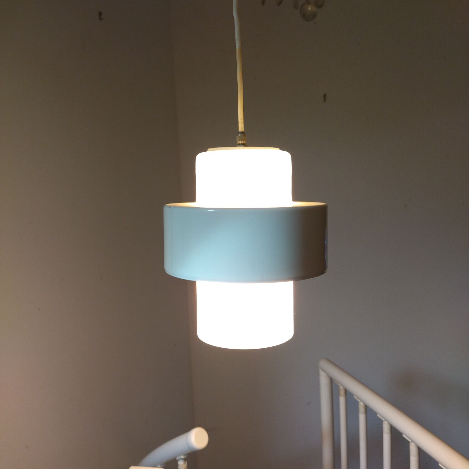 Scandinavian hanging lamp by Louis Kalff 60s