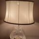 Crystal lamp Lalique with two doves model Ariane