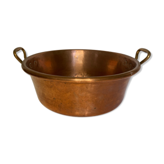 Bassine à confiture en cuivre XXème