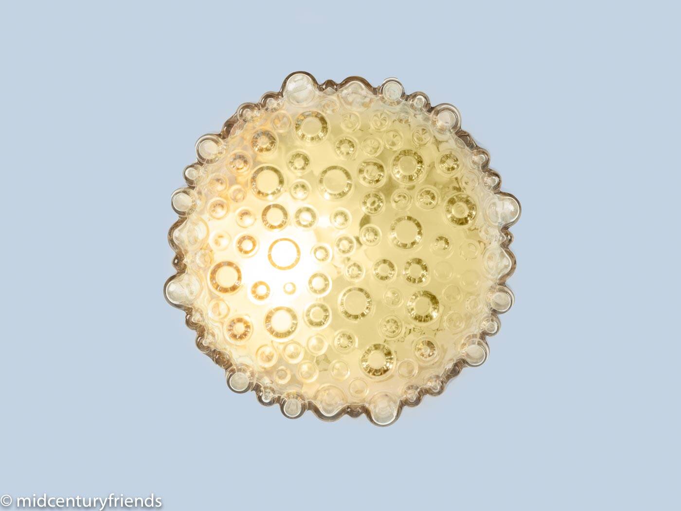 Bubble Glass Wall Lamp by Glashütte Limburg