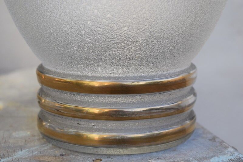 Paire de vases en cristal Sévres art déco 30-40'S