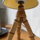 1960s rattan desk or table lamp