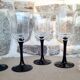 Black Luminarc stemmed glass