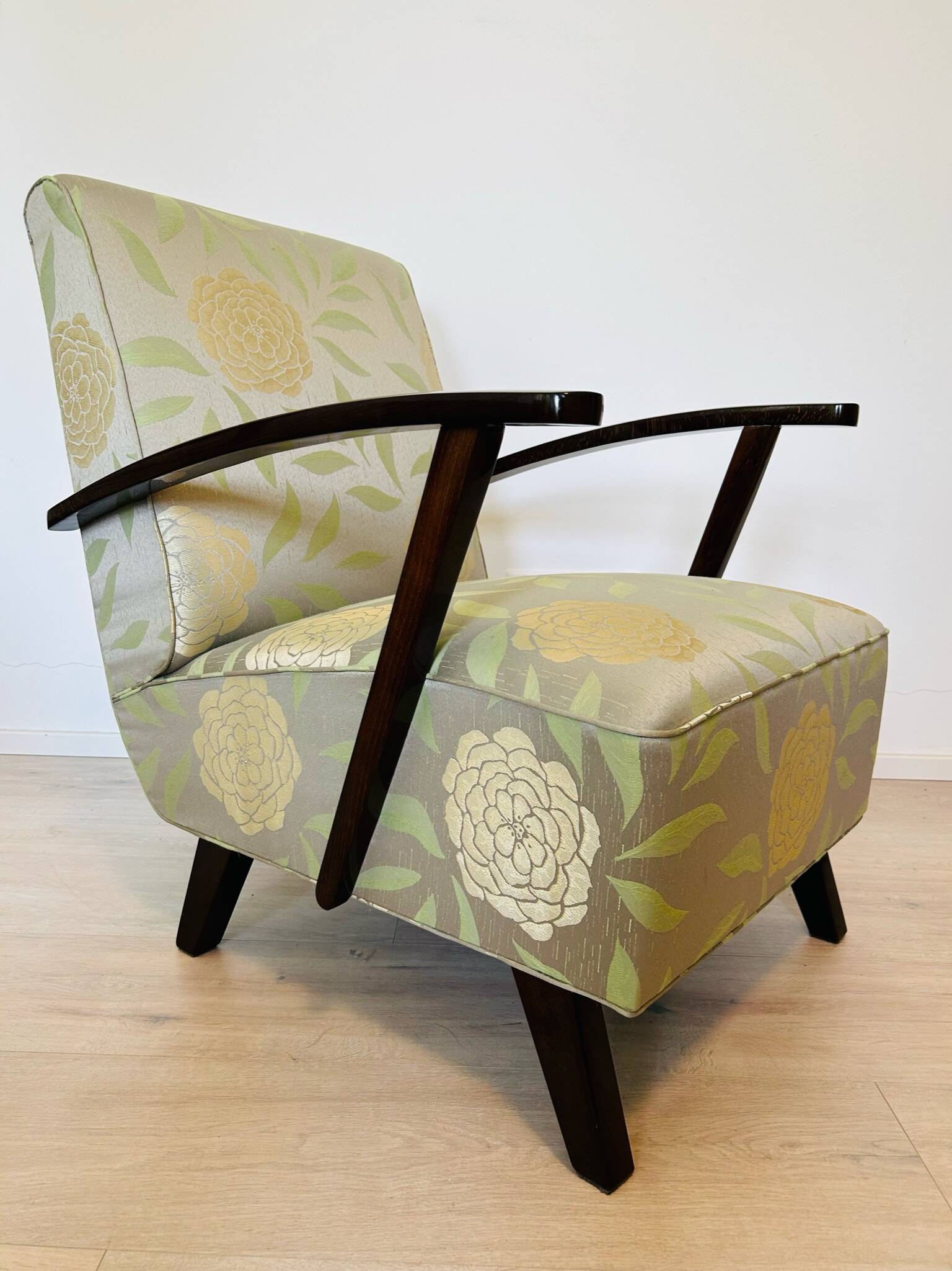 Art Deco Armchairs, Prague, 1950s, Set of 2
