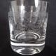 Set of 6 whisky glasses engraved with floral motifs