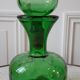 Carafe italienne en verre vert années 70