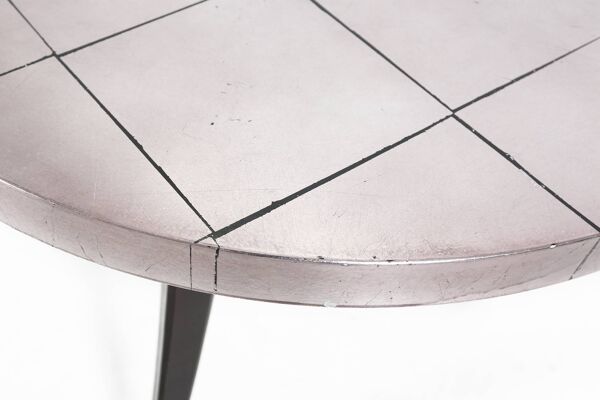 Table basse tripode vintage française des années 80