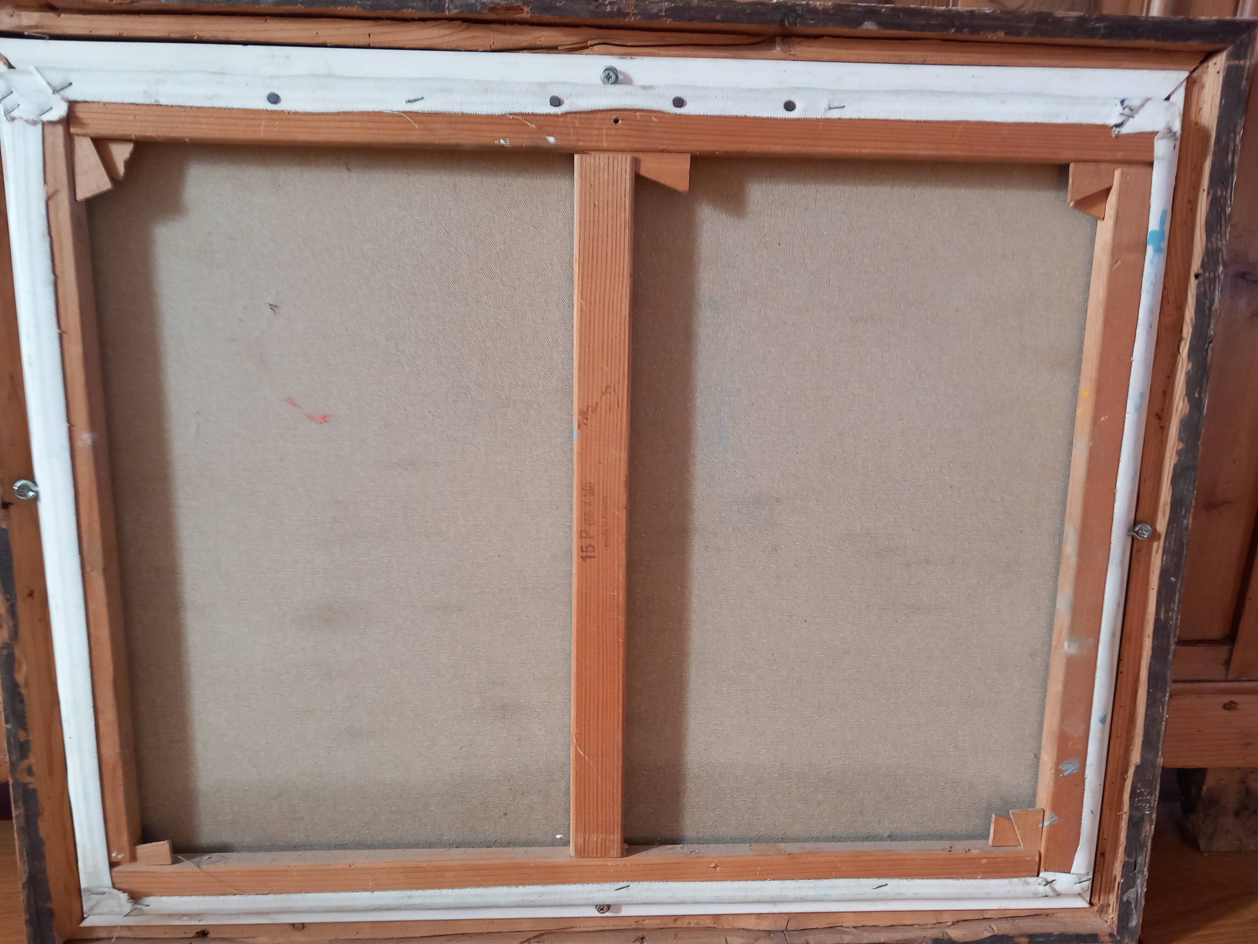 Oil on landscape canvas