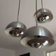 Suspension waterfall Jean GANDELIN. 1970. 3 chrome steel globes.