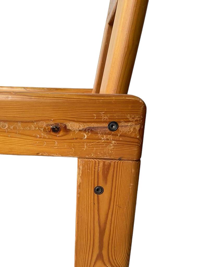 Silvio Coppola dining table with 4 dining chairs for Fratelli Montina