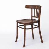 Vintage Wooden Desk Chair 1930s–1950s, Belgian Beech Wood Chair