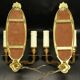 Paire d'appliques-miroirs style Louis XVI - bronze