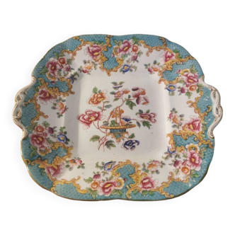 Plat à gâteaux en porcelaine Anglaise d'époque 19ème