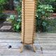 Bamboo, rattan and paper floor lamp from the 60s