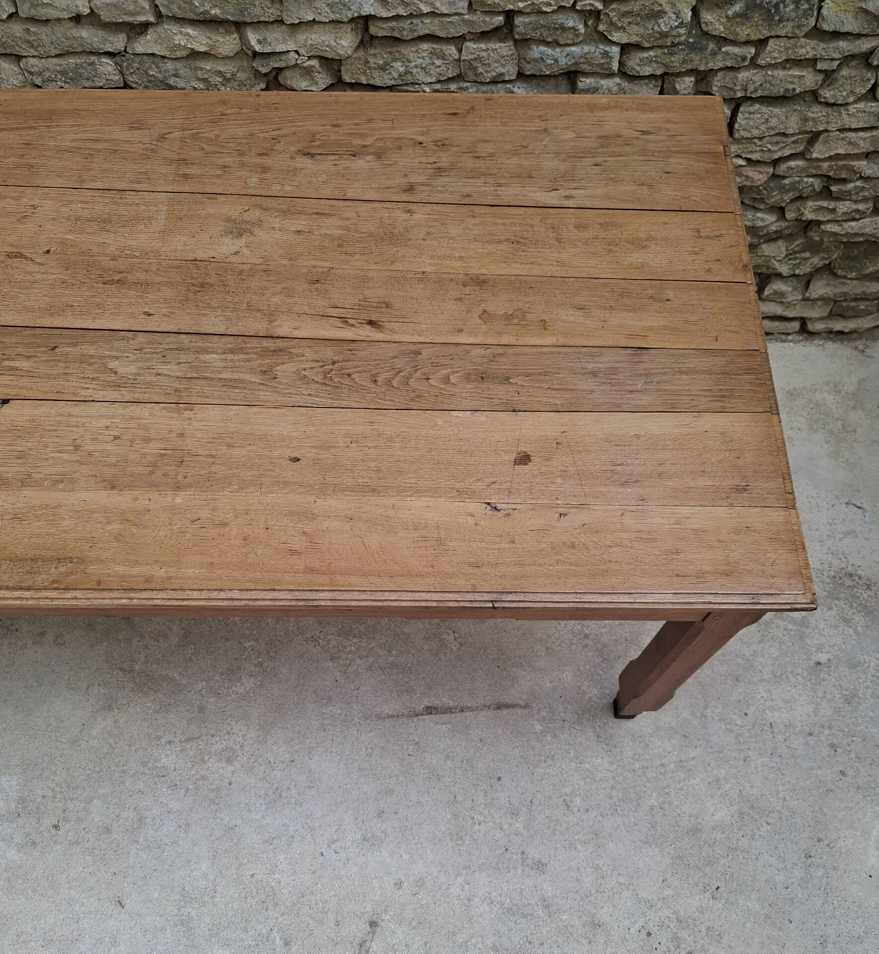 Oak farmhouse table 199cm x 89cm