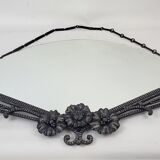 Art deco wrought iron mirror