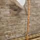 Danish pine floor lamp 1970 vintage