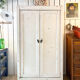 Armoire parisienne patine blanche