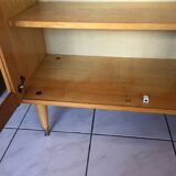 Scandinavian vintage bookcase display case